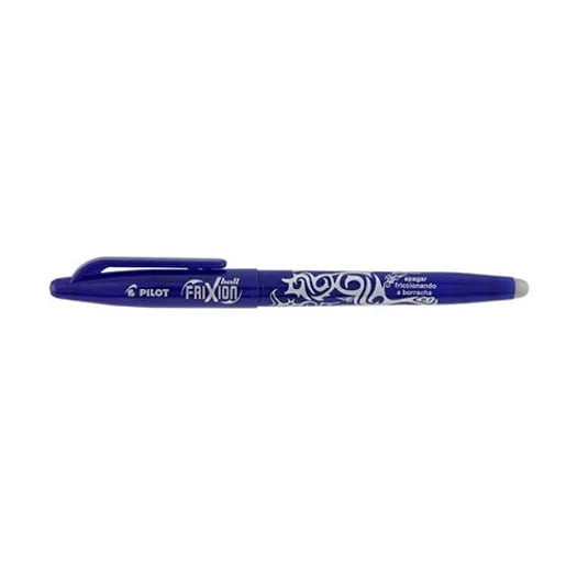 caneta apagável pilot frixion ball azul 0.7mm