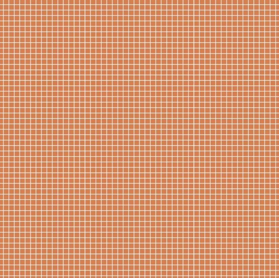 Quadradinhos laranja - 30x150cm