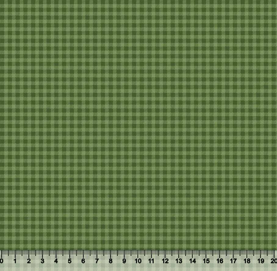 tecido nacional xadrez verde - 0,50cm x 1,50m
